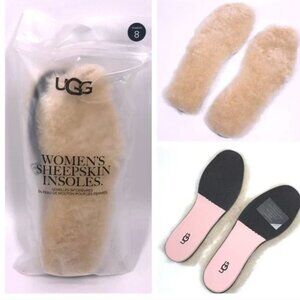 BRAND NEW UGG Womens Sheepskin insoles Size 8 natural